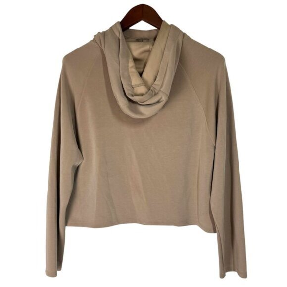 Joylab Womens Beige Hoodie Small Modal Polyester Blend - Picture 2 of 4